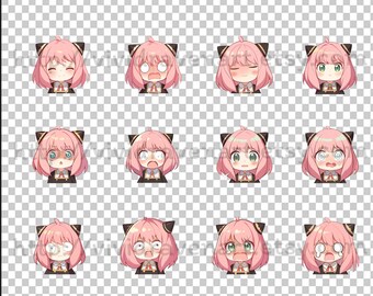 Anya Forger (spy X Family) Emotes - Etsy