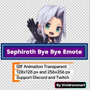 Sephiroth Hejdå GIF-emote
