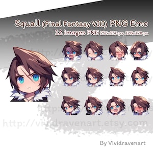 スコール・レオンハート ファイナルファンタジー VIII エモーション PNG セット