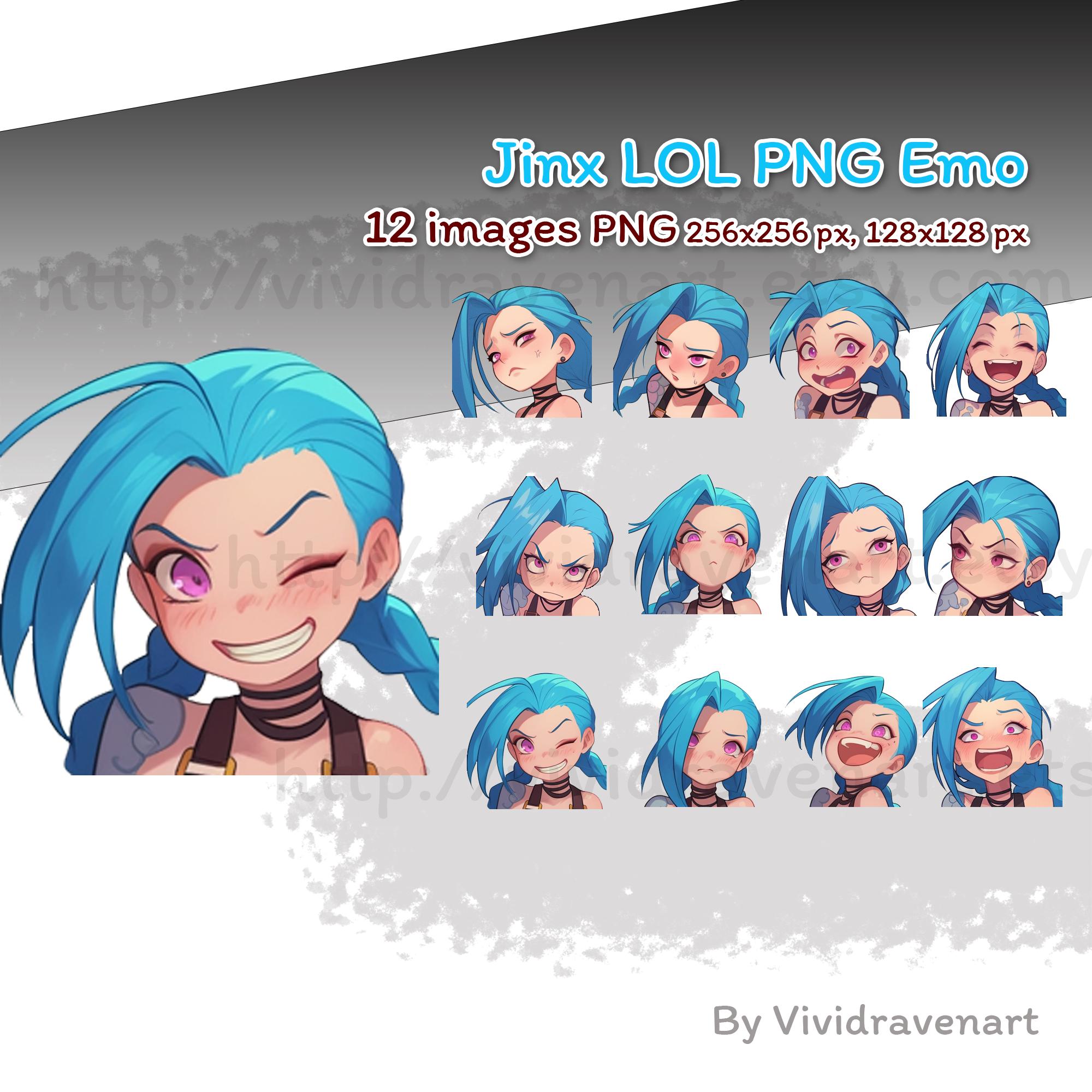 League of legends jinx emotes - Etsy 日本