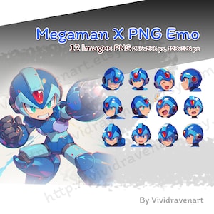 Set PNG di emozioni Megaman X