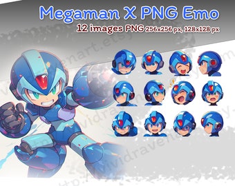 Megaman X Emotion PNG Set