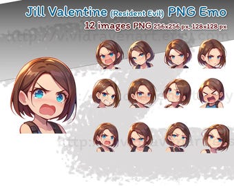 Resident Evil Chibi Stickers - Leon Kennedy, Luis Serra, Ada Wong