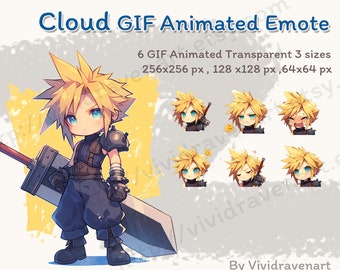 Cloud Strife  Emote GIF