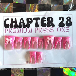 GAMER Long Pink Frosted Duck Press On Nails| pink duck nails| trendy nails| frosted nails| nail gifts for her