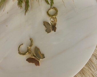 18K ゴールドフィルド バタフライ ハギー