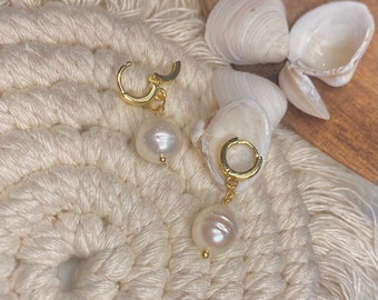 18K ゴールドフィルド淡水パール ハギー