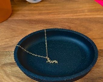 18K ゴールドフィルド ママ ペーパークリップ ネックレス | ゴールドフィルド ネックレス | ママ ネックレス | ママ ジュエリー | 母の日ジュエリー | ゴールドフィルド ジュエリー