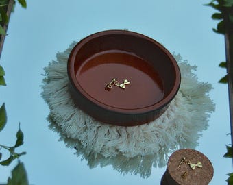 18K ゴールドフィルドの小さなリボンスタッドイヤリング | リボンイヤリング | リボンスタッド | ゴールドフィルドスタッドイヤリング | スタッドイヤリング | ゴールドフィルド | リボン