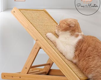 Natuurlijke sisal kattenkrabmat – horizontale kattenkrabmat voor vloer, beschermbank en tapijten