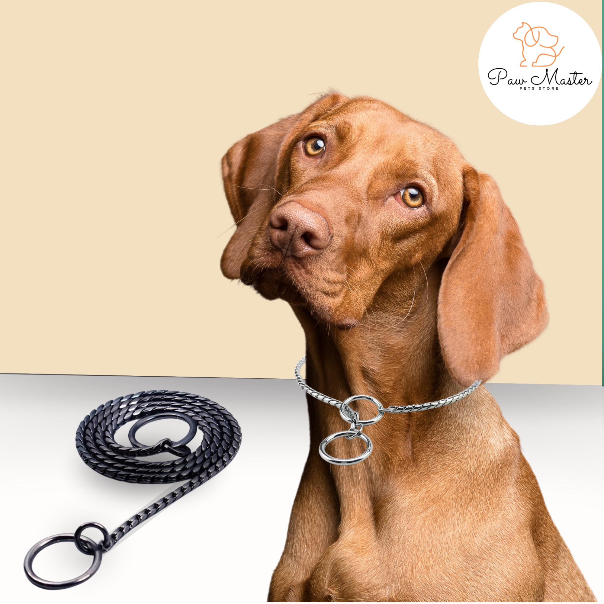 Dreifach Geflochtenes Leder Hund Blei – 50 Cm Lang, Mit Karabiner, Klassisches Design
