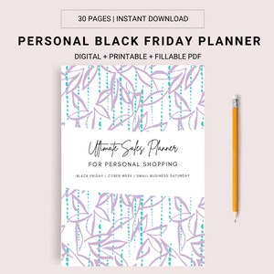BLACK FRIDAY-PLANERARE, Cyber Monday-planerare, Rea-spårare, Presentplanerare, Budgetspårare, Black Friday-lista, Shoppingorganisatör, Erbjudandespårare