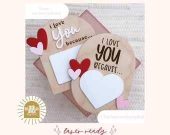 Arquivo digital de sinal de carta de amor para apagamento a seco SVG | Arquivo digital de dia dos namorados | Arquivo SVG de dia dos namorados | Arquivo pronto para laser | Arquivo laser de dia dos namorados