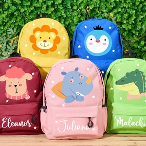 Personalized Mini Backpack Toddler Backpack School Backpack Kids Backpack With Name Kids Gift Child Birthday Gift Back To School Gift zdjęcie 3