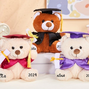 Personalized Graduation Teddy Bear 2024 Kindergarten Grad Teddy Bear Pre-k Grad Bear Custom Preschool Graduation Bear Graduation Keepsake zdjęcie 9