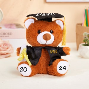 Personalized Graduation Teddy Bear 2024 Kindergarten Grad Teddy Bear Pre-k Grad Bear Custom Preschool Graduation Bear Graduation Keepsake zdjęcie 3