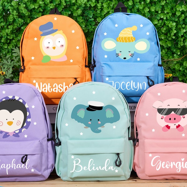 Personalized Mini Backpack Toddler Backpack School Backpack Kids Backpack With Name Kids Gift Child Birthday Gift Back To School Gift