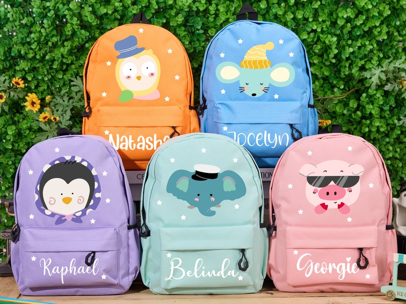 Personalized Mini Backpack Toddler Backpack School Backpack Kids Backpack With Name Kids Gift Child Birthday Gift Back To School Gift zdjęcie 1
