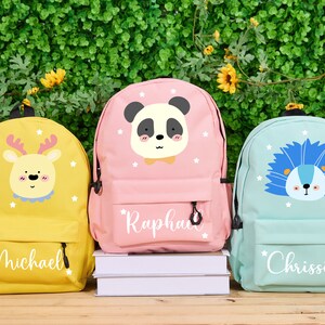 Personalized Mini Backpack Toddler Backpack School Backpack Kids Backpack With Name Kids Gift Child Birthday Gift Back To School Gift zdjęcie 4