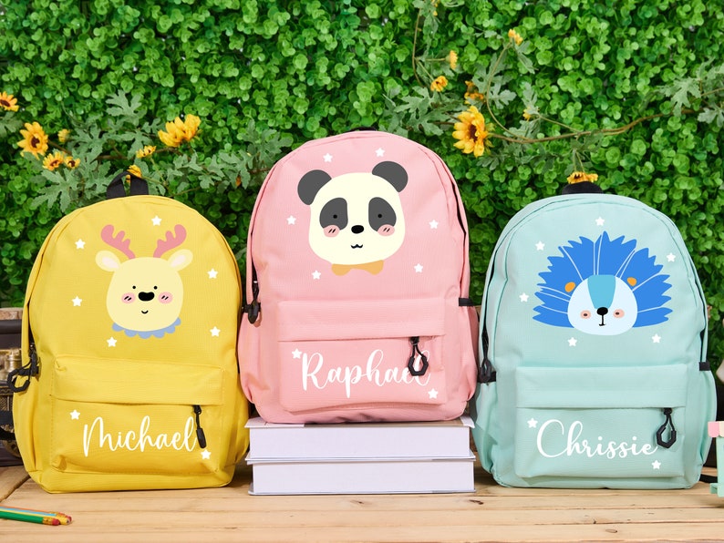 Personalized Mini Backpack Toddler Backpack School Backpack Kids Backpack With Name Kids Gift Child Birthday Gift Back To School Gift zdjęcie 4