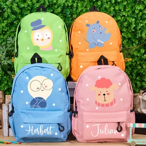 Personalized Mini Backpack Toddler Backpack School Backpack Kids Backpack With Name Kids Gift Child Birthday Gift Back To School Gift zdjęcie 5