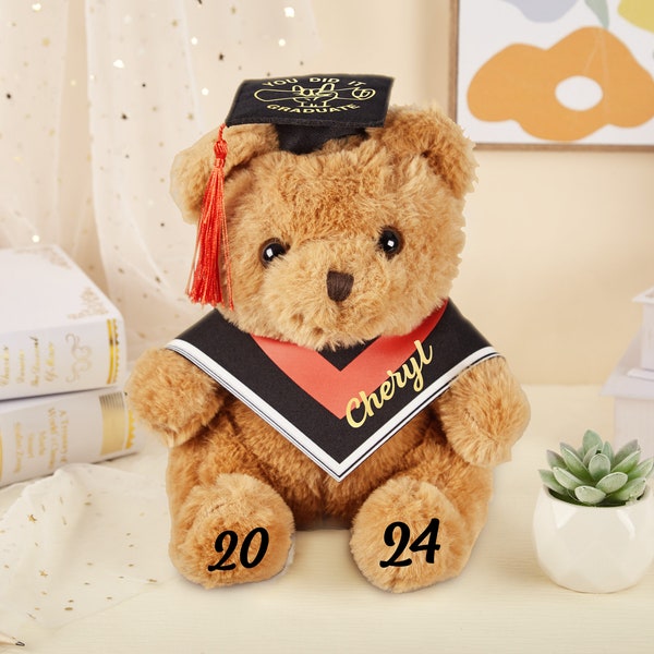 Personalized Preschool Graduation Bear High School Grad Bears Kindergarten Grad Teddy Graduation Keepsake Prek Graduation Gifts 2024