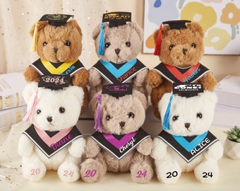 Personalisierter Abschlussbär Kindergarten-Teddybär Vorschul-Abschlussbären Pre-K-Abschlussgeschenke Klasse 2024 Geschenk Abschlussgeschenk