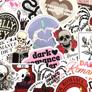 10-120 pcs Dark Romance Stickers for Kindle, Kindle Paperwhite, Kindle Scribe, Water Bottle, Laptop Decal, Tablets - Waterproof, Holographic