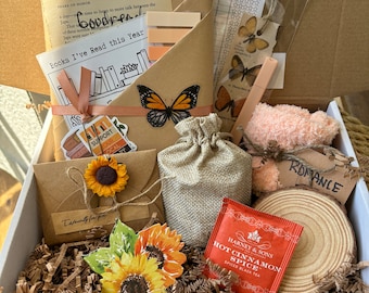 Blind Date with a Book Box for Book Lover Mystery Box for Book Lover Gift Personalized Book Gift for Her Bookworm Gift