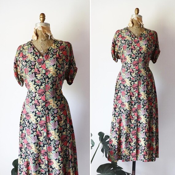 90’s does 40’s Rayon Vintage Dress