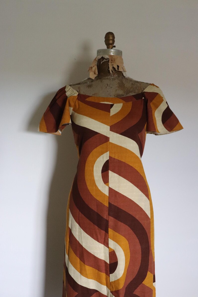 Vintage 1970’s Somebody Groovy Maxi-Dress