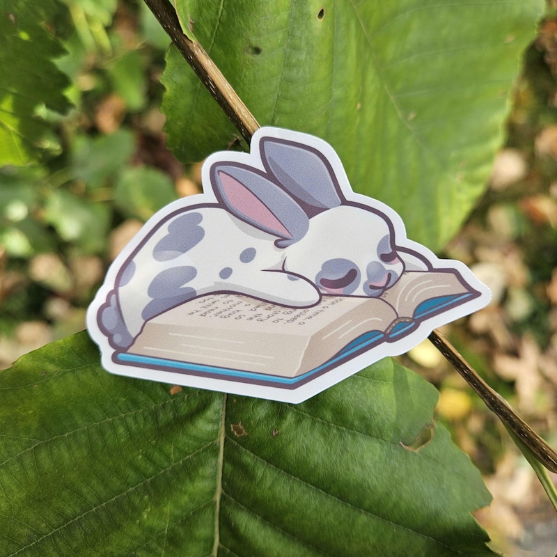 Rabbit Die Cut Sticker - Etsy UK