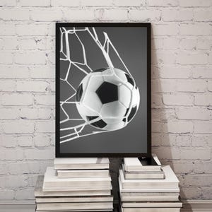 Soccer Goal Wall Art – Instant Download-Sports Printable Photo