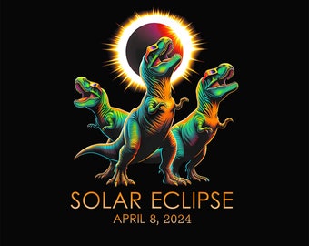 Totality Dinosaur Png, Path of Totality Png, Dinosaur Astronomy Party, April 8 2024, Total Solar Eclipse, Astrology Celestial Event