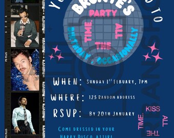 Harry Styles Party-Einladung