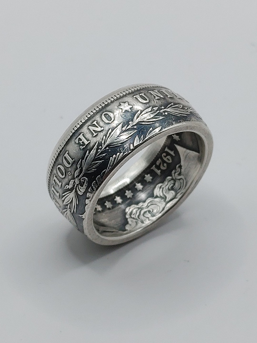 Morgan Handmade Rations Morgan Dollar Coin Ring, Men's Ring, Handmade. - Etsy