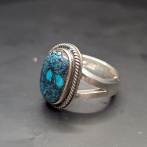 spider web turquoise ring