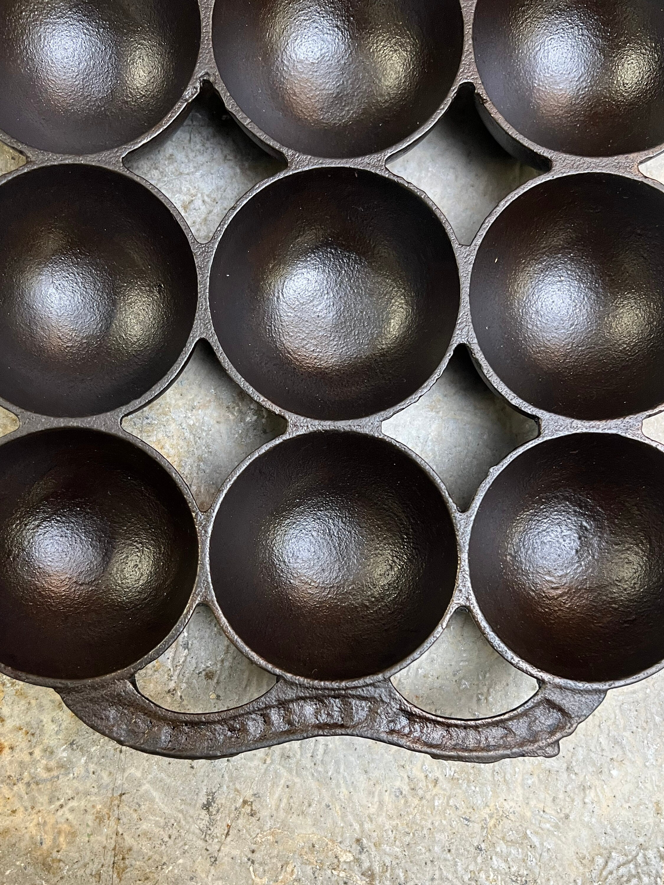 Vintage Cast Iron Gems Pan 9, Muffin Pan Etsy