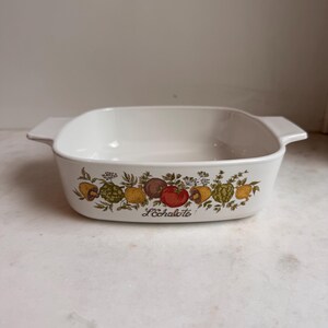 Vintage Corning Ware Le Persil Petite Casserole Dish: Spice of Life 1 Quart