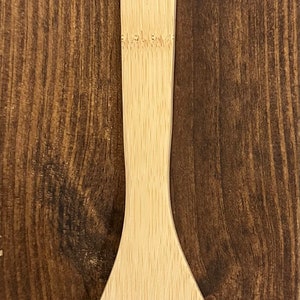 Custom wooden spatula