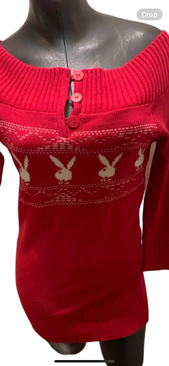 RARE PLAYBOY Dead Stock Vintage Sweater Dress Pin… - image 9