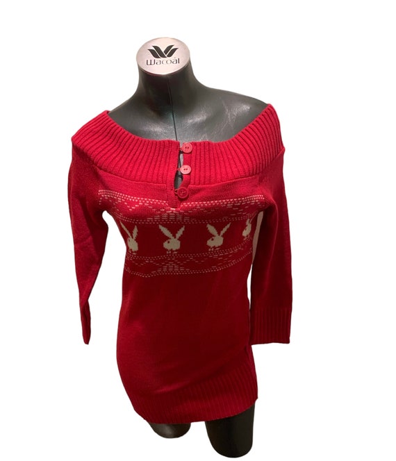 RARE PLAYBOY Dead Stock Vintage Sweater Dress Pin… - image 5