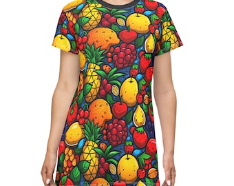 papaya t shirt dress T-shirt Midi Dress- Papaya XL