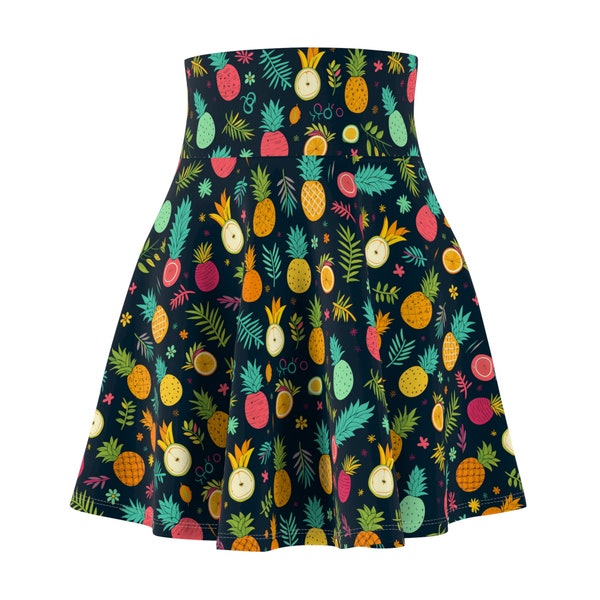 Pineapple Paradise Skirt by Amor4Life, Pineapples Skirt for Women Model 4