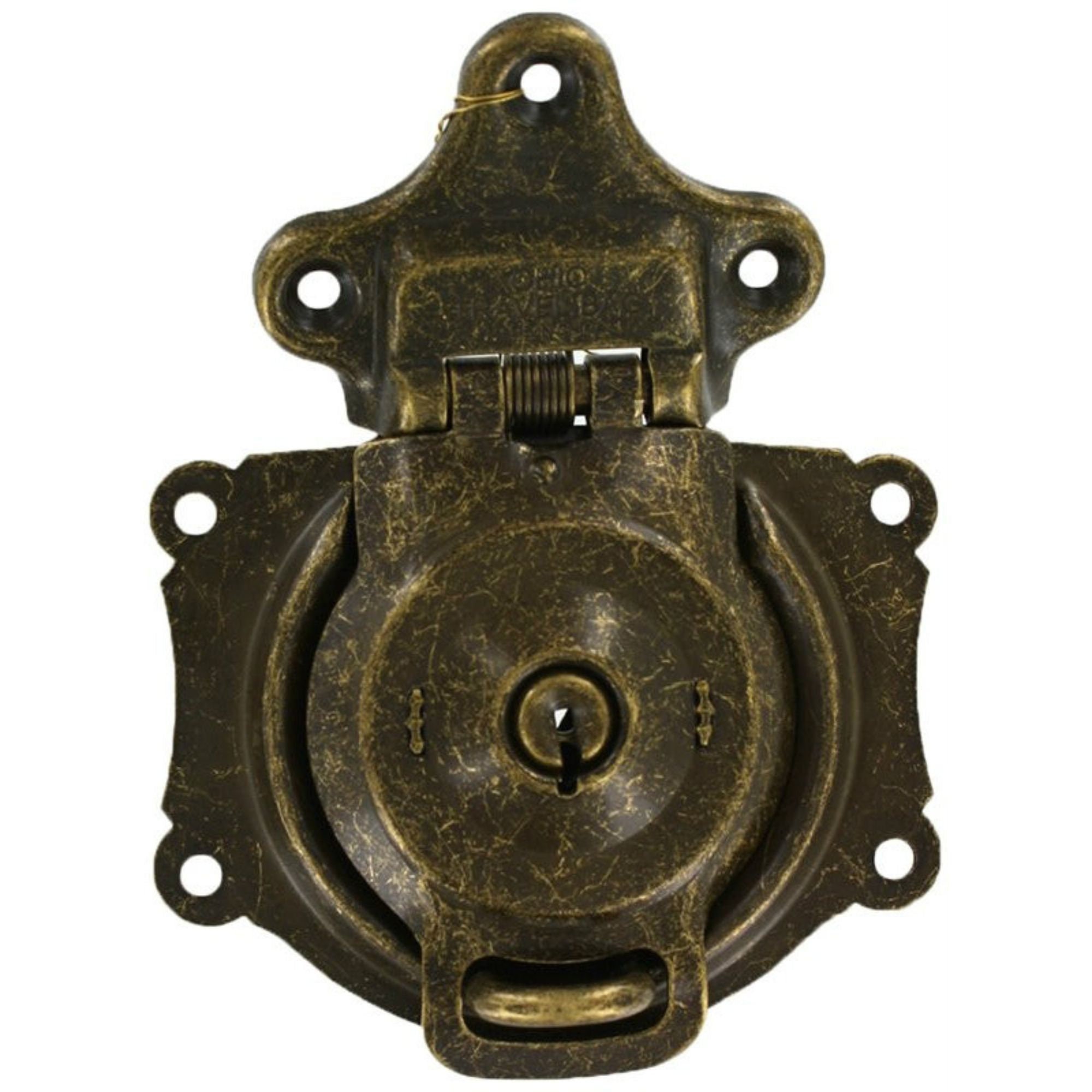 Spring Loaded Trunk Locks - Three Available Finishes - Brass, Antique Brass, Black