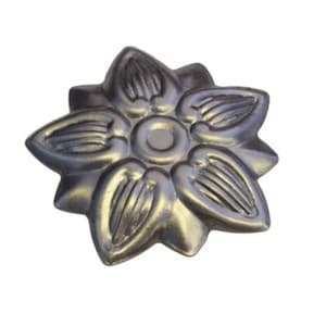 Steel Trunk Rosette: Classic Decorative Ornament for Antique Trunk Restoration