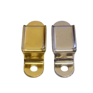 Small Trunk Handle Loop - Brass or Nickel Finish, Durable Hardware for Vintage Baggage, Trunk Projects