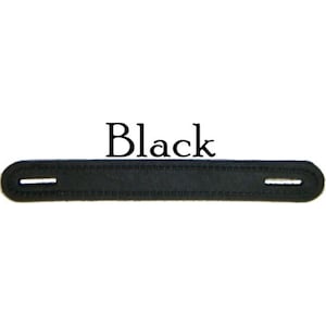 Leather Trunk Handle Slotted Round Ends 8.75 inches Vintage Steamer Trunk Restoration Black Burgundy Chestnut Natural