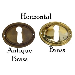 Keyhole Cover with Beveled Edge Furniture Hardware Restoration Supplies