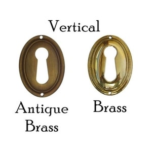 Keyhole Cover with Beveled Edge Furniture Hardware Restoration Supplies